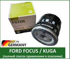 Фильтр масляный Green Filter OF0122 для Ford Focus 1 2 3, Mondeo , Kuga 2, Fusion, S-Max, C-Max / Форд Фокус 2 Фокус 3 Мондео Куга Смакс Симакс / MANN W7008