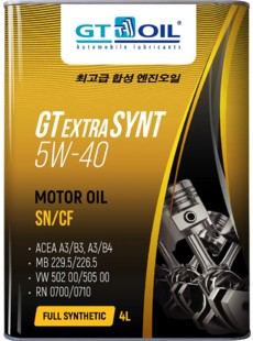 GT Extra Synt 5W-40 API SN/CF 4L